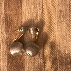 Jcrew thread ball earrings